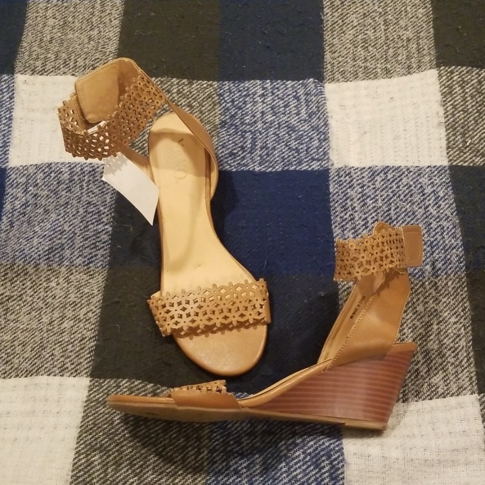 Ankle strap wedge